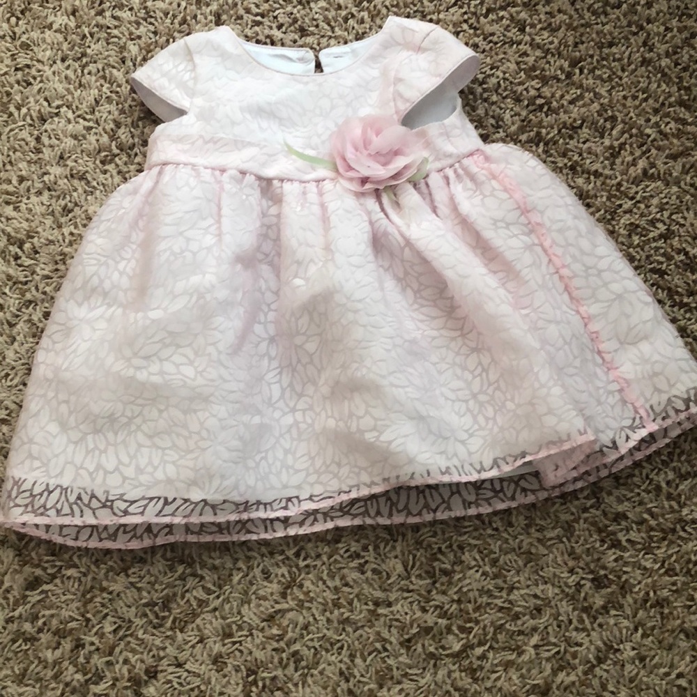 Special occasion pink baby girl dress